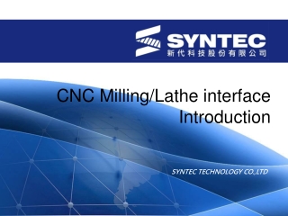 CNC Milling/Lathe interface Introduction