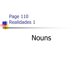 Page 110 Realidades 1