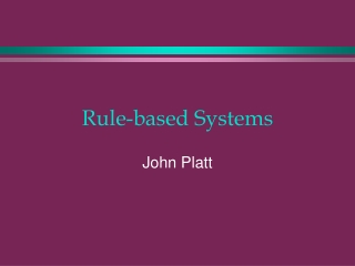 Rule-based Systems