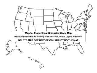 Map for Proportional Graduated Circle Map