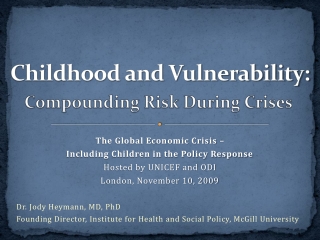 Childhood and Vulnerability: