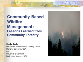 Community-Based  Wildfire Management:   Lessons Learned from Community Forestry