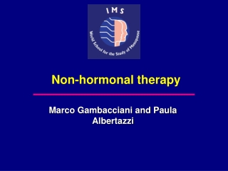 Non-hormonal therapy