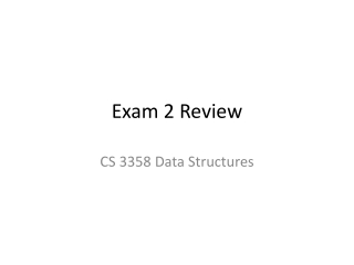 Exam 2 Review