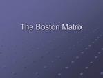 The Boston Matrix