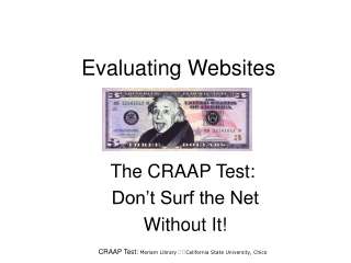 Evaluating Websites