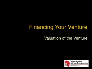 Financing Your Venture