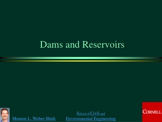 Dams and Reservoirs