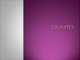 Cognates