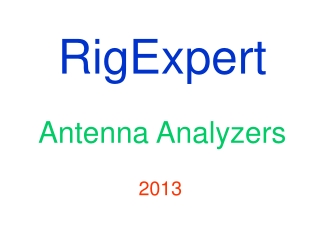 RigExpert Antenna Analyzers