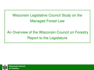 Wisconsin Council on Forestry