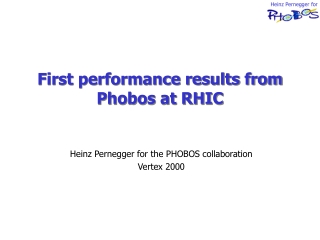 First performance results from Phobos at RHIC