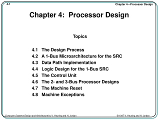 Chapter 4:  Processor Design