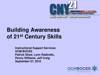 Building Awareness  of 21 st  Century Skills