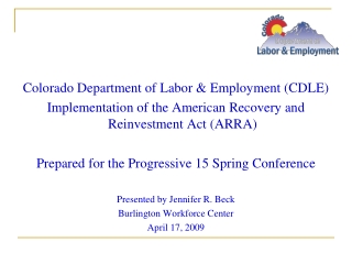 Colorado Department of Labor &amp; Employment (CDLE)