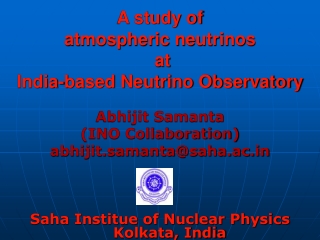 A study of  atmospheric neutrinos  at  India-based Neutrino Observatory