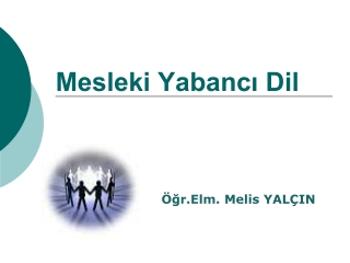 Mesleki Yabancı Dil