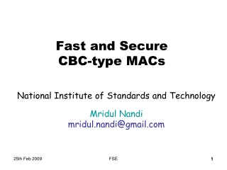 Fast and Secure  CBC-type MACs