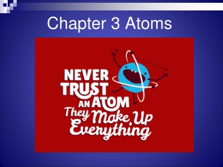 Chapter 3 Atoms