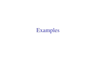 Examples