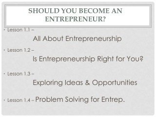 Should You Become an Entrepreneur?