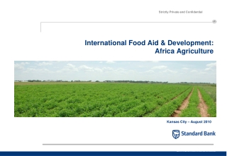 International Food Aid &amp; Development:   Africa Agriculture