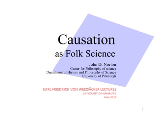 Causation as Folk Science