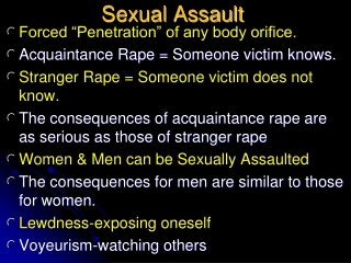 Sexual Assault