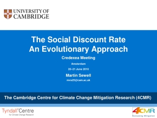 The Social Discount Rate An Evolutionary Approach