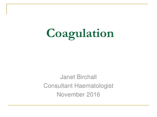 Coagulation