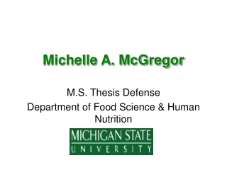 Michelle A. McGregor