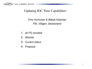 Updating IOC Time Capabilities