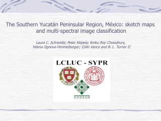 The Southern Yucatán Peninsular Region, México: sketch maps