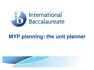 MYP planning: the unit planner