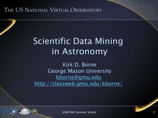 Scientific Data Mining  in Astronomy