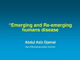 Emerging Disease