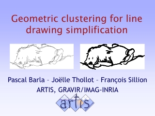 Geometric clustering for line drawing simplification