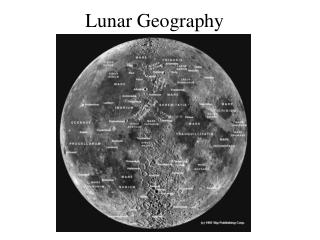 Lunar Geography