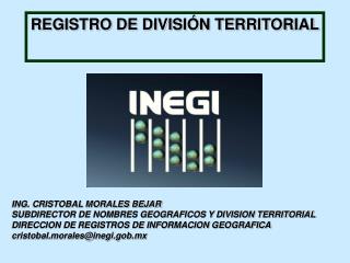 REGISTRO DE DIVISIÓN TERRITORIAL