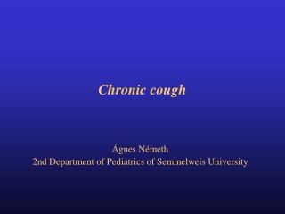 Chronic cough