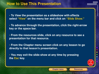 How to Use This Presentation