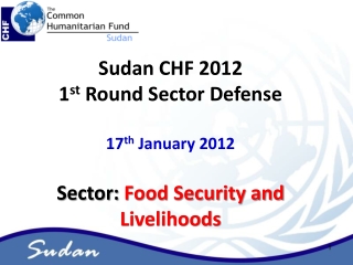 Sudan CHF 2012  1 st  Round Sector Defense 17 th  January 2012