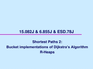 15.082J &amp; 6.855J &amp; ESD.78J