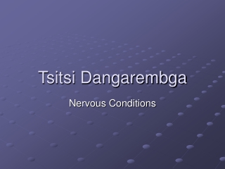 Tsitsi Dangarembga