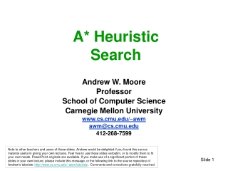 A* Heuristic Search