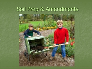 Soil Prep &amp; Amendments