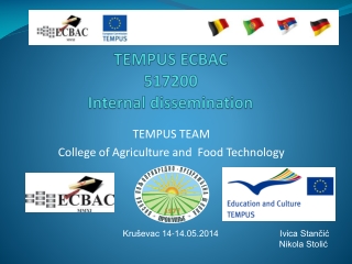 TEMPUS ECBAC 517200 Internal dissemination