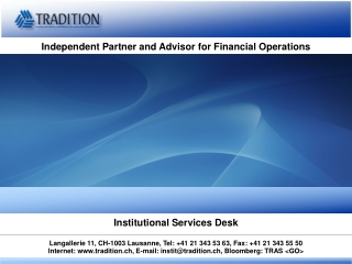 Independent Partner and Advisor for Financial Operations