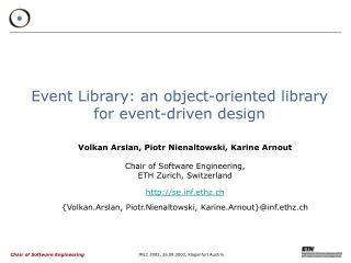 Event Library: an object-oriented library  for event-driven design