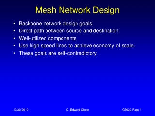 Mesh Network Design